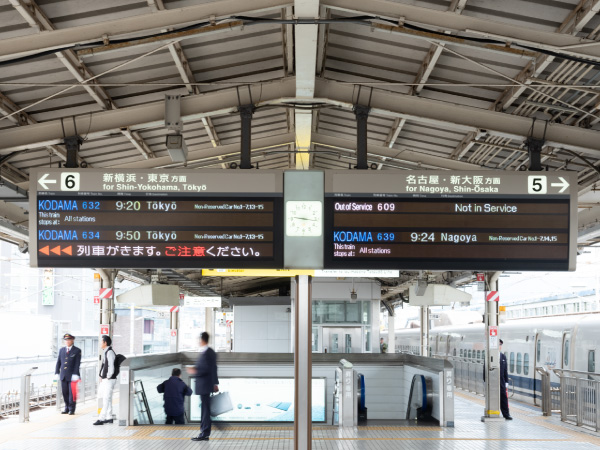 三島駅新幹線ホーム